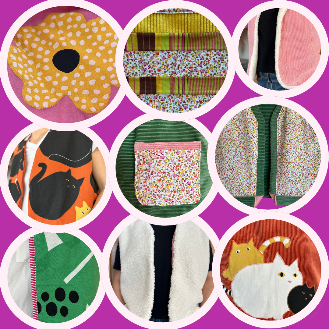 Collection "Le Grand Jeu" - Gilets sans manche réversibles
